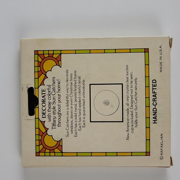 Vintage Rainbow Love Suncatcher, Made in USA, Hippie style - Picture 9 of 9